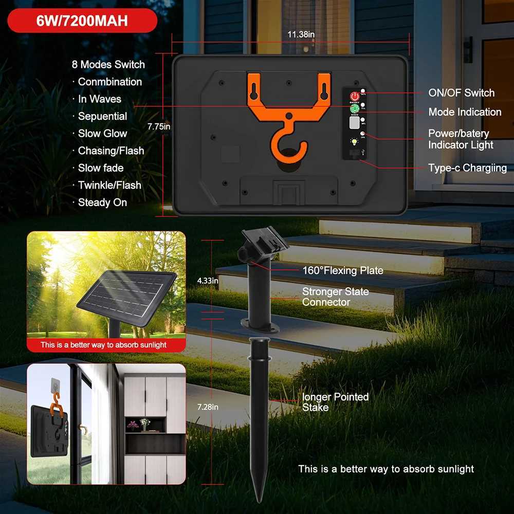 Solar Neon Light Strip 24V COB Waterproof IP68 Red Green Blue Warm Natural White 320LEDs/m Flexible High Density Linear Lighting M251129