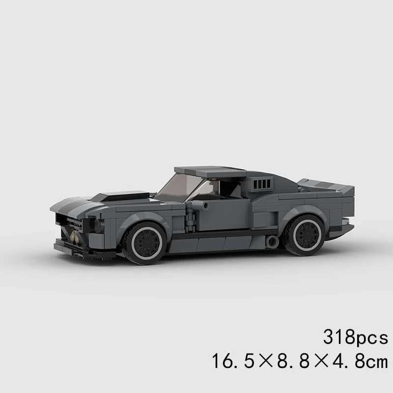 MOC Speed Car DT3 GT500 GTR Racing Technical Vehicle Model Building Block Super Race rally sports brick Christmas Gift Toy City J251129