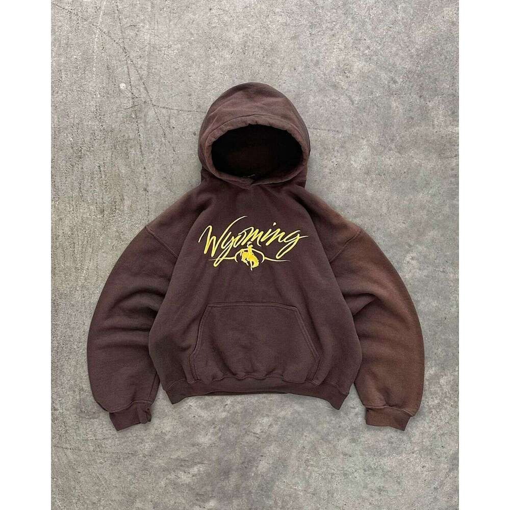 akimbo club WYOMING HOODIE American casual hoodie unisex