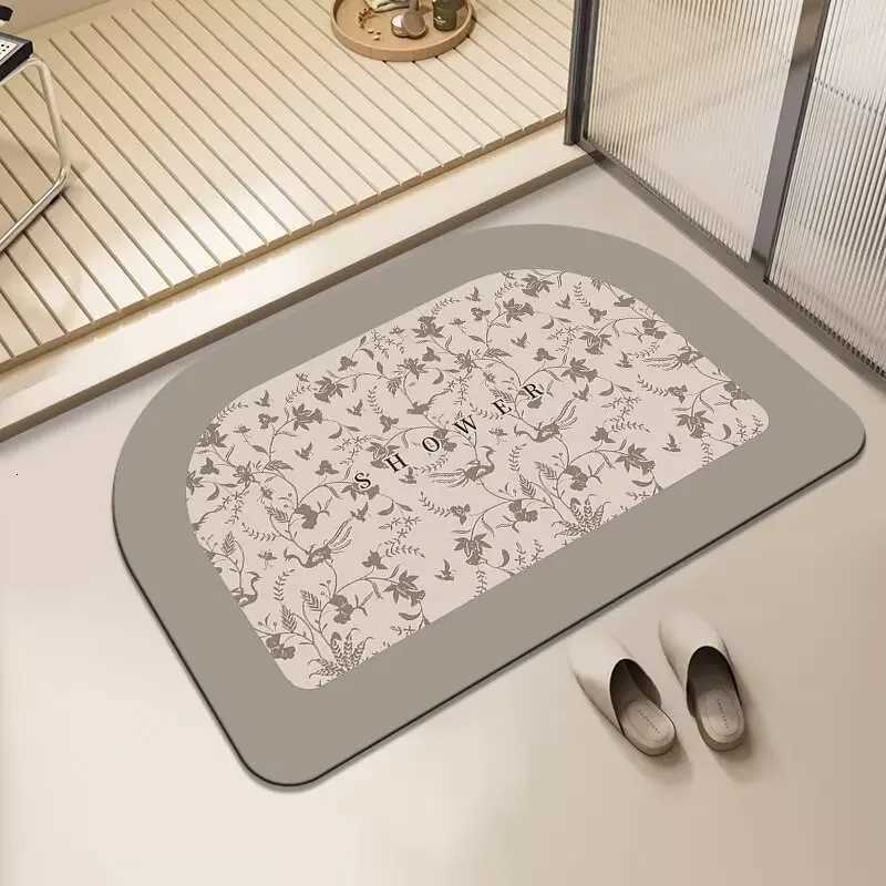 Diat d cushion toilet door floor mat non-slip quick-drying bathro absorbent floor mat toilet door mat foot mat H251129