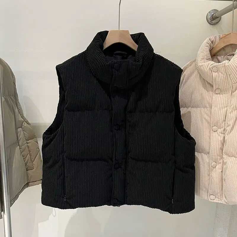 Autumn Winter New Arrival Bread Coat Outerwear Casual Comfortable Korean Style Womens Thickened Loose Short Sleeveless VestT251129