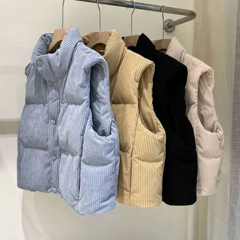 Autumn Winter New Arrival Bread Coat Outerwear Casual Comfortable Korean Style Womens Thickened Loose Short Sleeveless VestT251129