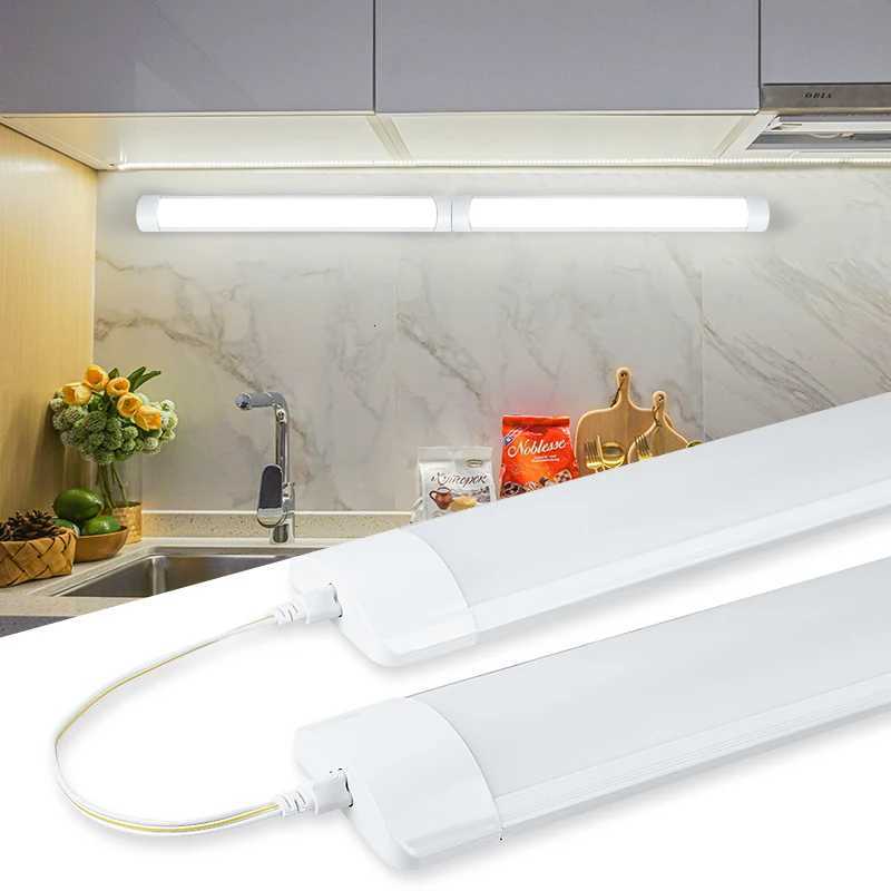 led Lights Kitchen under cabinet Lamp A85-220V 10w 20w super bright Led Tube With 18m switch line For Home Bedroom Indoor Lamps M251129