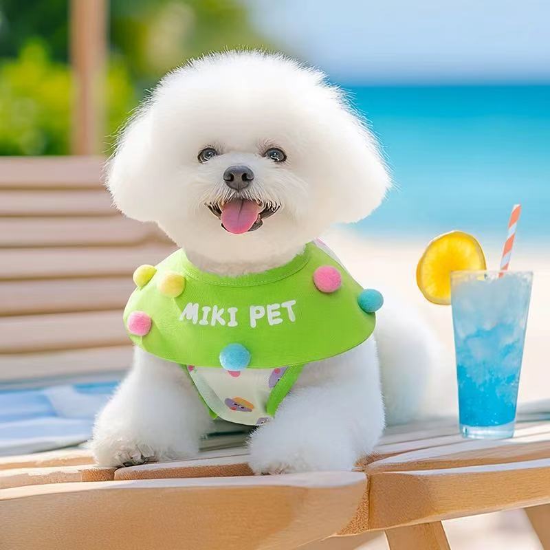 T00103Dog clothes spring thin pet small dog Bichon Schnauzer Teddy French Bulldog 2025 new vest breathable