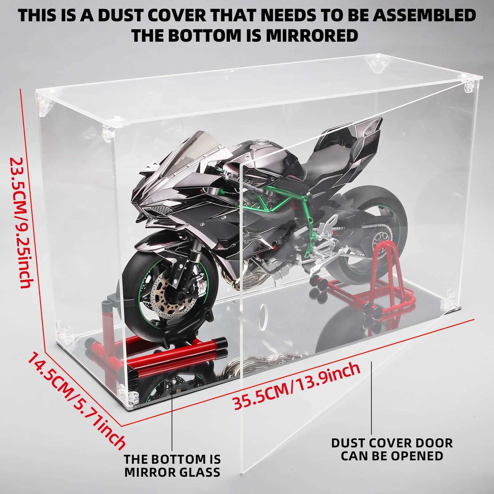 Spray 1/6 Kawasaki Ninja H2R Alloy Metal Diecast Motorcycle Model Car Holiday gift with motorcycle display box set J251129