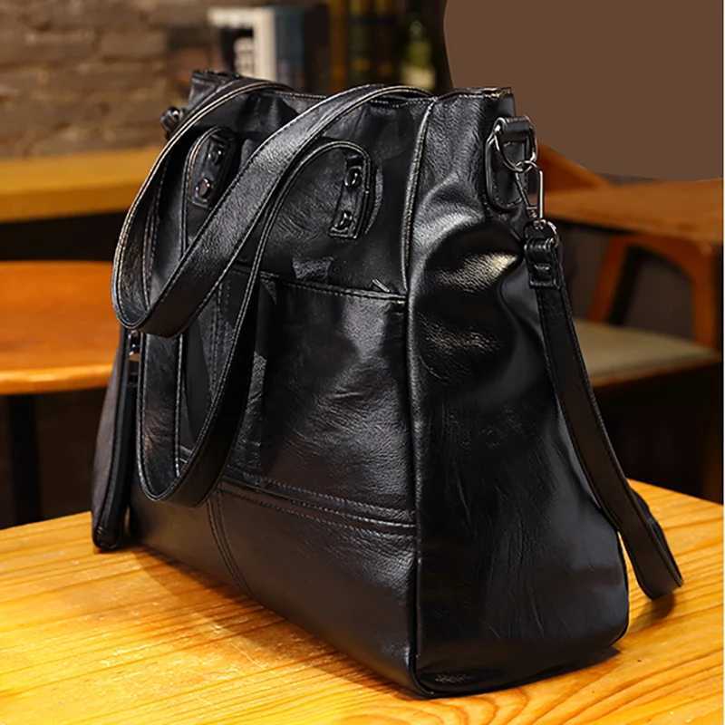 Womens PU Synthetic Leather Large-capacity Handbag Single Shoulder Crossbody Bag Business Office Tote Bag Mother Bag K251128