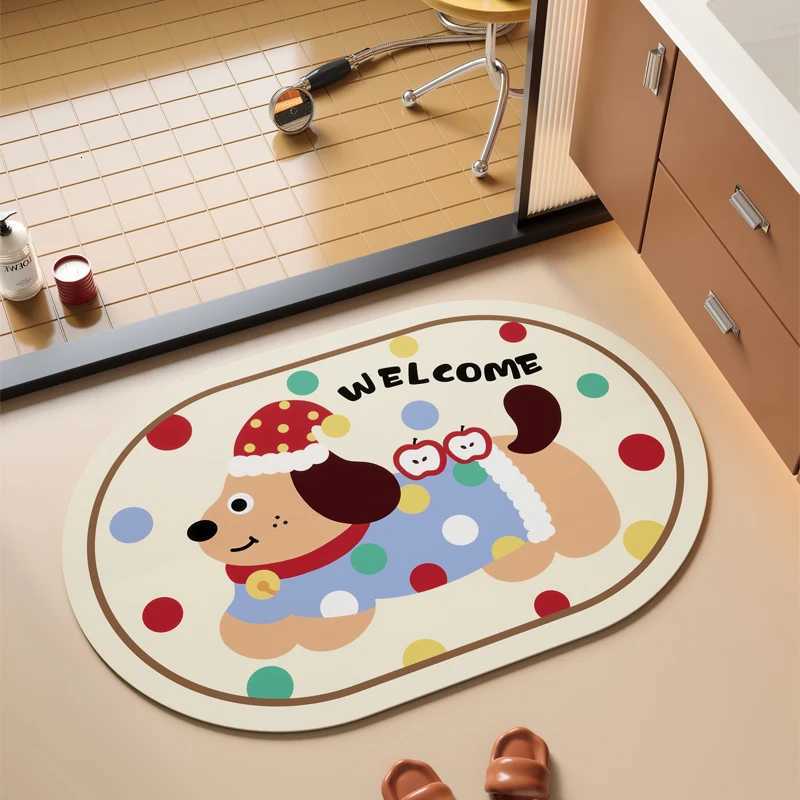 Bathro floor mat Non-slip mat Diat d absorbent mat Toilet bath foot mat Toilet floor mat H251129