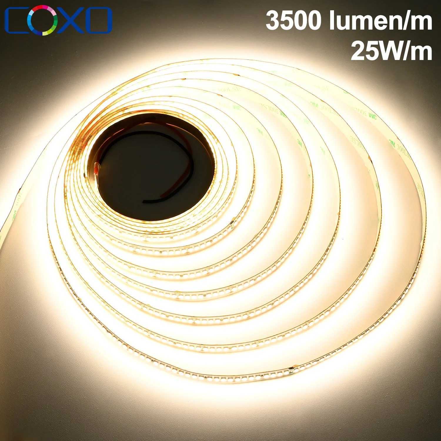 Super Bright 2835 LED Strip Lights 92CRI 256 LEDs/m 164ft Flexible LED Tape Dimmable SMD2835 LED Lighting 3000K-6000K DC24V M251129