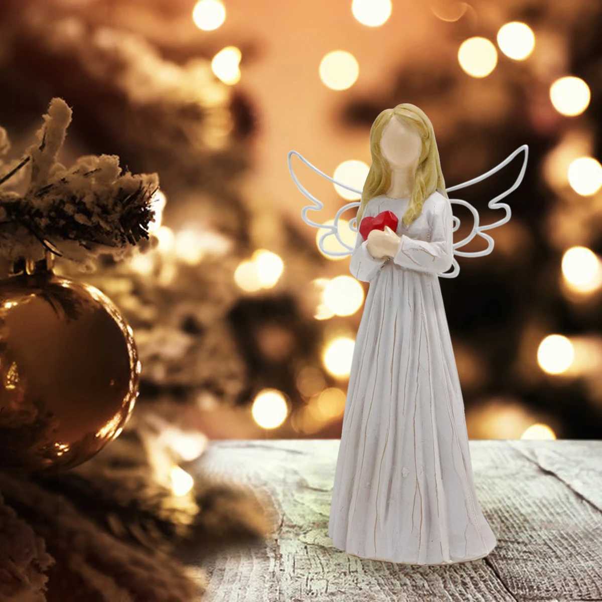 Resin Love Angel Statue Angel Statue Decoration He Decoration Statue Indoor and Outdoor Decoration Bookcase House Porch H251129