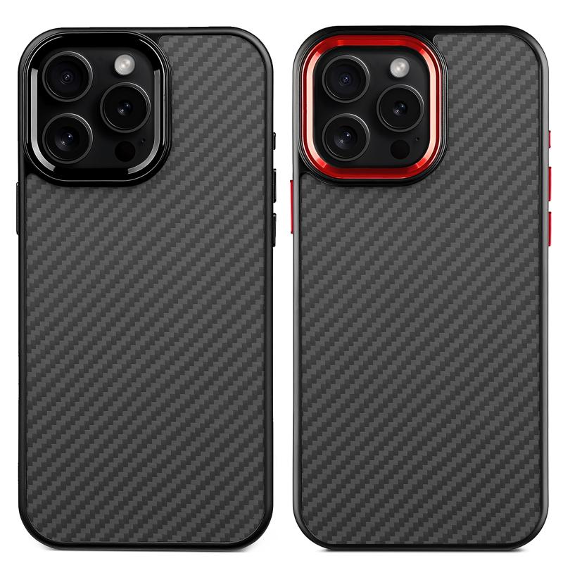 New Metal Frame Kevlar Phone Case for iPhone16/15/14/13/12 Pro max 15 Apple 14 13 1Pro