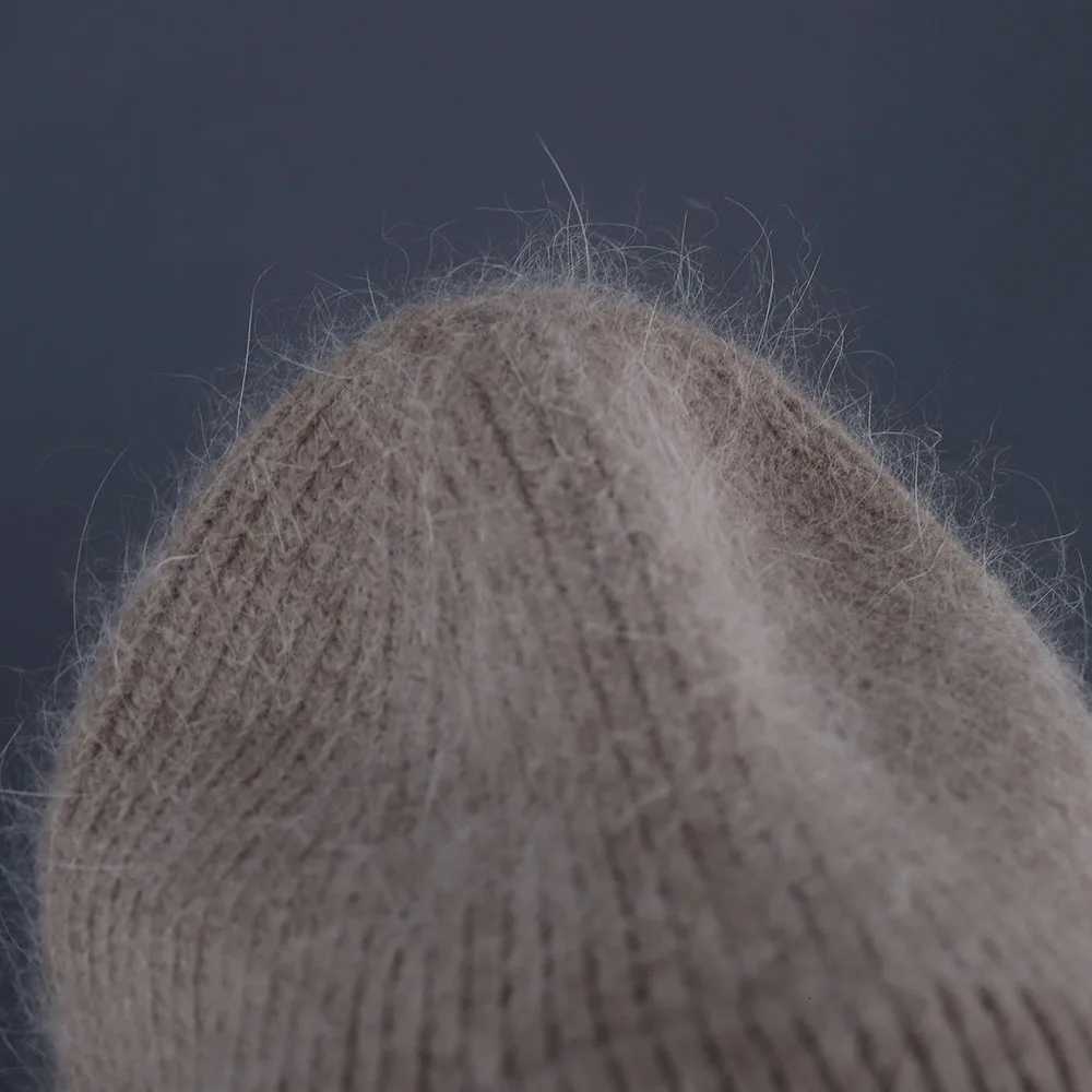 new Hot Selling Winter Hat Real Rabbit Fur Winter Hats For Women Fashion Warm Beanie Hats Women Solid Adult Cover Head CapXJ251129