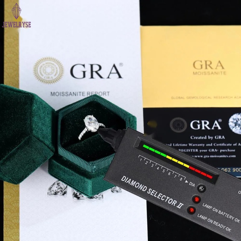 Luxury Womens Engagement Wedding Ring 14k 18k Solid White Gold with Oval Cut Lab Grown Diamond IGI Certified HPHT CVD Jewelry