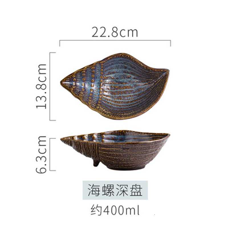 Luxury Irregar Ceramic Plate Flower Leaves Scallops Starfish Conch Fish Shape Decorative Tableware Dinner Plates Dishes Tableware Y251129
