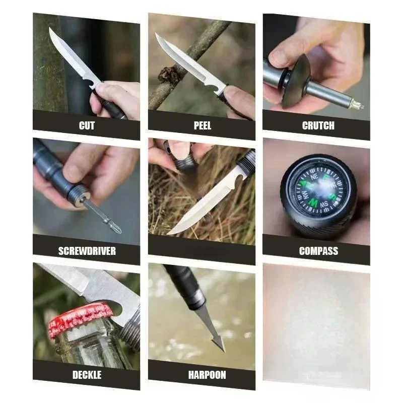 CEOI GWOK Durable Walking Stick Lightweight Foldable Aluminum Alloy Hiking Sticks Outdoor Adventures 5-7 Section Trekking Poles X251128