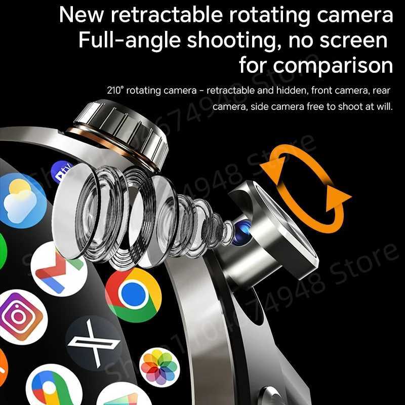4G/5G Full Netcom Smartwatch 198inch Amoled Smart Watch With 210 Rotary Camera Android 130 Dual System GPS 1900mAH Battery M251129