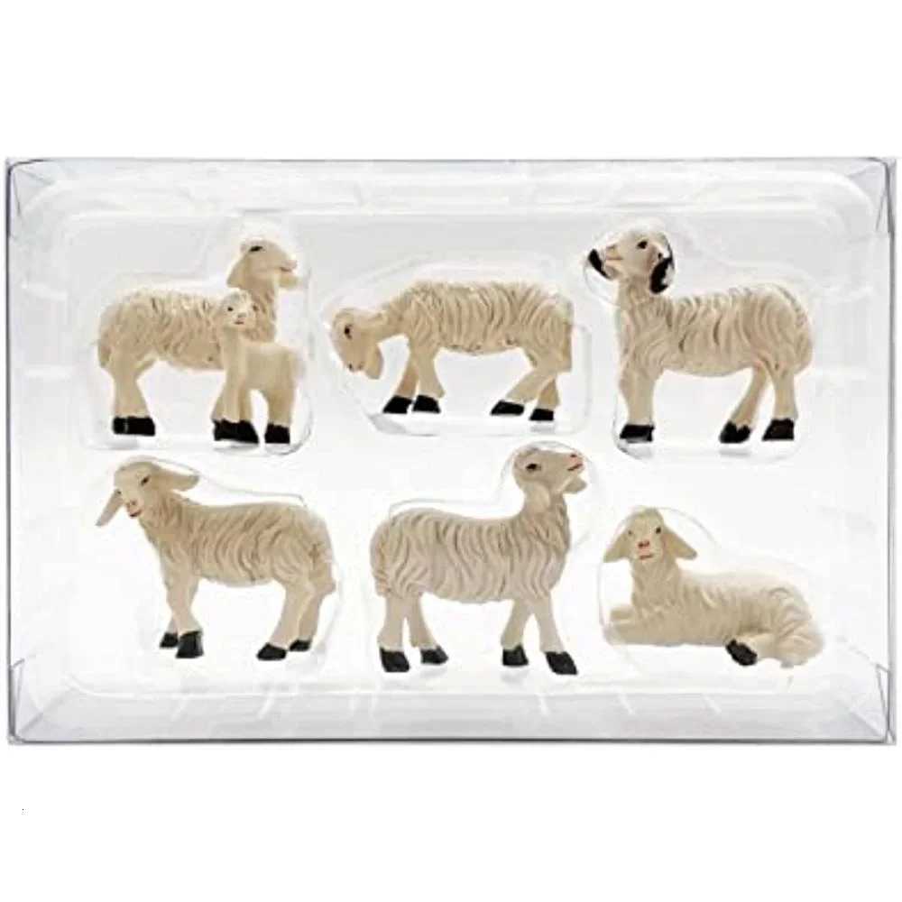 Miniature Garden Figurines Garden Sheep Statues Outdoor Decor Art Outdoor for Fall Winter Garden Decor H251129