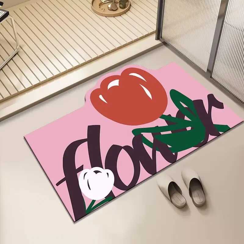 Diat d bathro absorbent floor mat household toilet door soft pad floor mat quick drying non-slip foot pad H251129