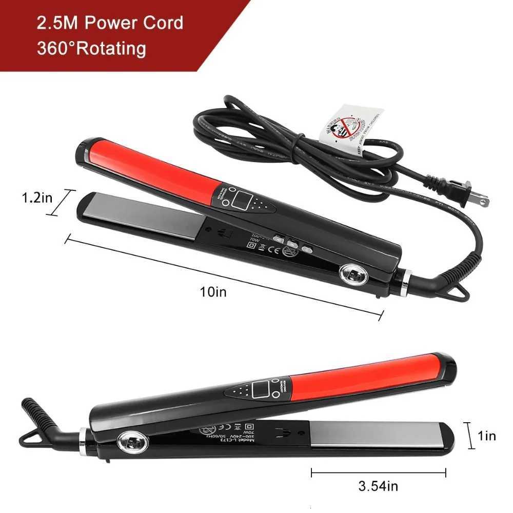 RUCHA Hair Straightener Titanium Plates Flat Irons Professional MCH Fast Heating Curling Iron For Women HairT251129