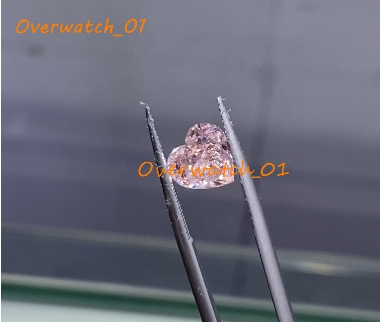 Heart Cut 2.72ct Lab Created Diamond IGI Certified Synthetic CVD/HPHT Diamond Fancy Light Pink Loose Stone Lab Grown Diamond
