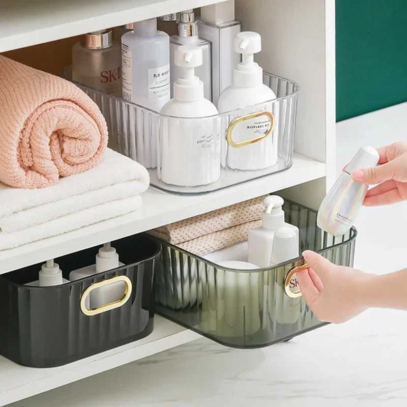 Acrylic Organizers Snacks Bathroom Organizer Rectangular Storage Makeup Clutter Bedroom Cosmetics Living Room Make Up Organizer Y251129