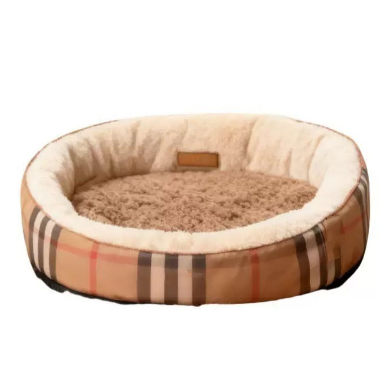 Designer Dog Bed, Small Medium Pet Beds with Sides, High Back Non-Slip Bottom Pet Couch Sofa with Washable Removable Cover Luxury Dog Accessories