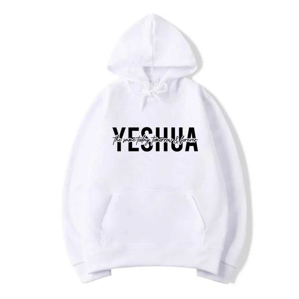 Yeshua - Womens Christian Hoodie Religious Hoodie with Bible Text Gift of Jesus Faith Clothing W250429