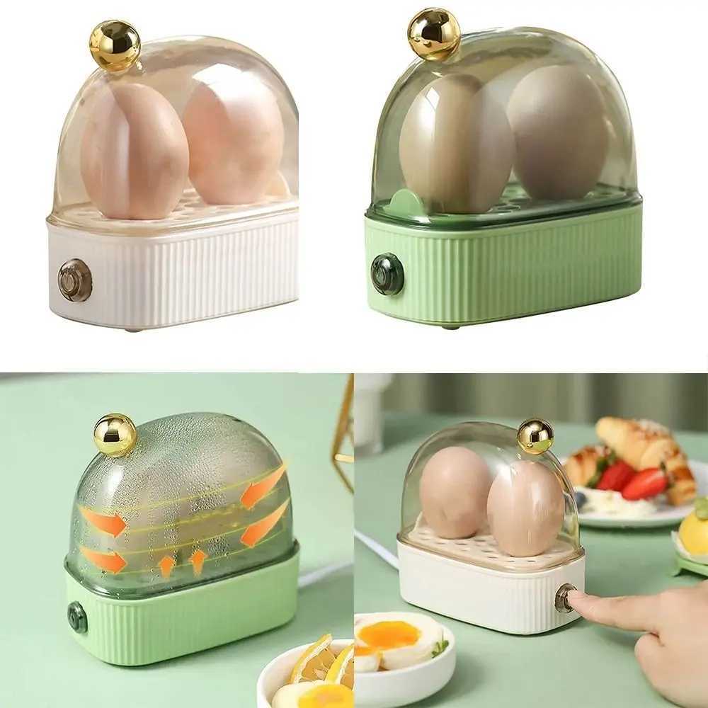 Electric Egg Boiler Automatic Cooker Rapid Egg Boiler Breakfast Machine Multi-Function Egg Cooker 2 Eggs Portable Food Steamer C251129