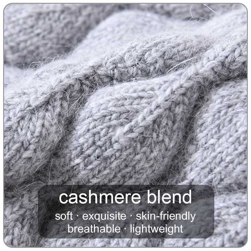 Jxwatcher Women Winter Hat Real Fur Pompom Angora Knitted Wool Beanie Fashion Casual Outdoor Thick Ladies Warm Fur Ball Hats NewXJ251129