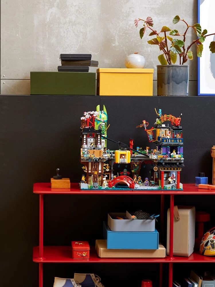 6163 PCS Markets City Gardens Building Blocks Bricks Compatible 71799 Toy Kids Christmas Birthday Gift