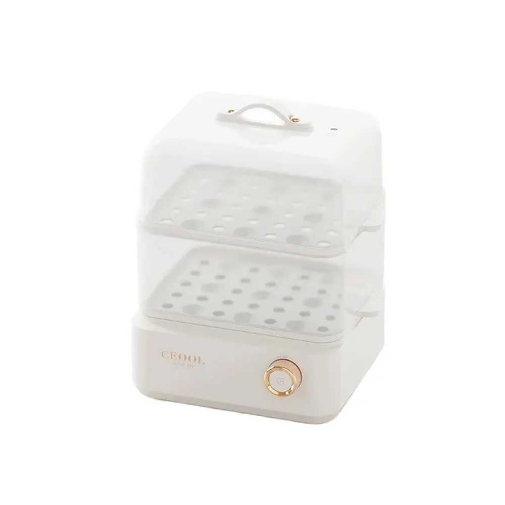 Automatic Steamer Breakfast Machine Egg Custard Steaming Cooker Food Warmer Double layer Electric Egg Cooker Timed Egg Boiler C251129
