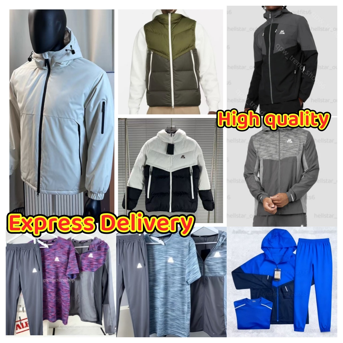 High quality monterex tracksuit kid tech 3-piece set Mens tracksuit sports fiess suits running shirts shorts quick dry sportswear gym t-shirt sweatpants Set UK Size