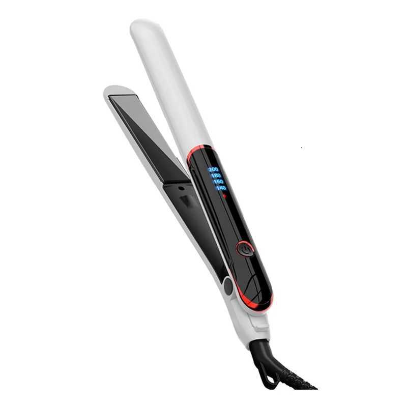 AT28-Professional Hair Straightening Iron Flat Iron Coating Fast Heating Digital Control Unit Curling FunctionT251129