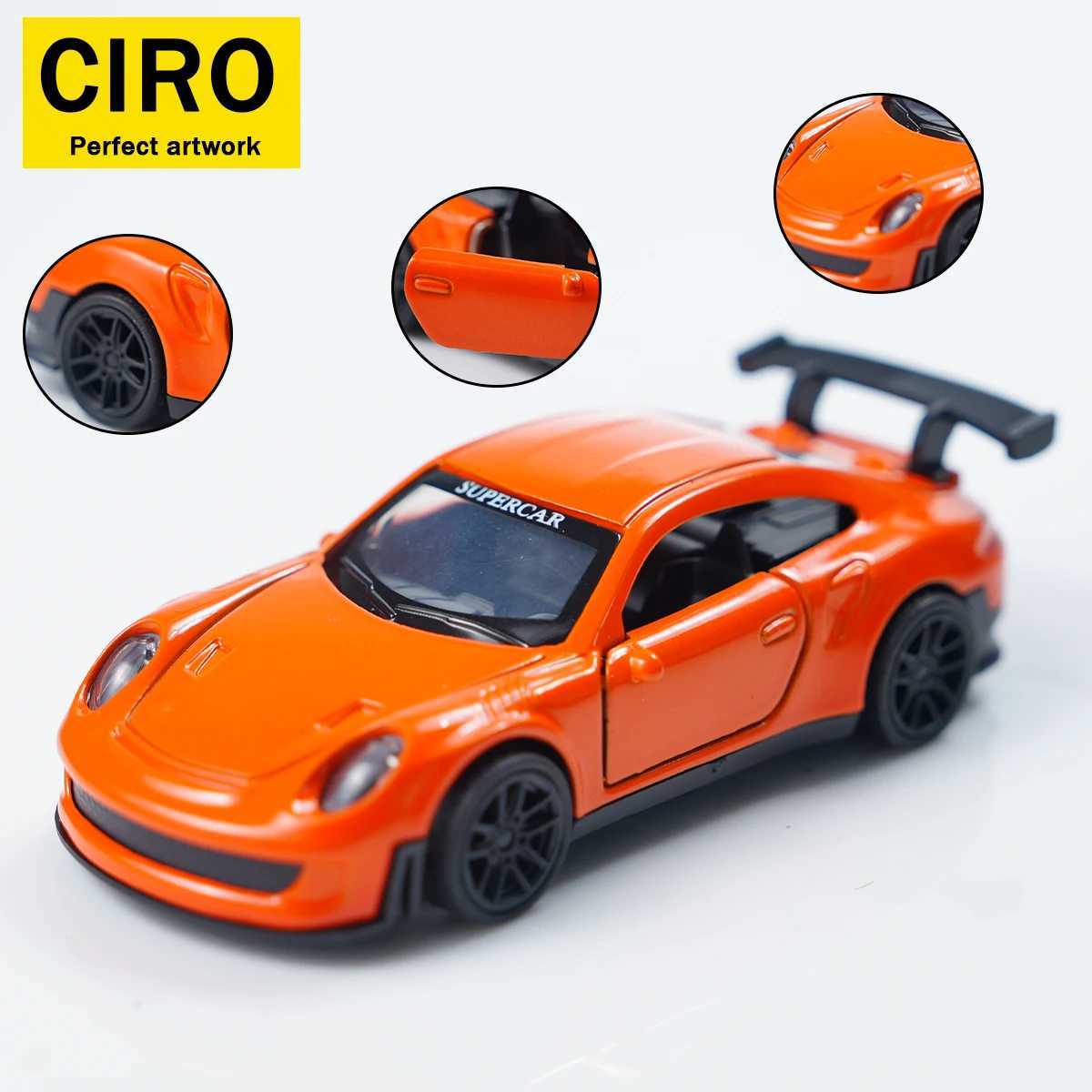 143 Miniature Metal Die-Cast Sports Car Alloy Luxury Two-Door Model Boy Toy Highly Detailed Gift Ornament Display Collection Christmas Gift J251129