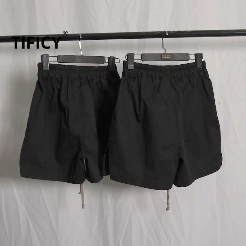 high street New Dark RO Classic Fashion Dark Shorts Woven Workwear Four Leg Split Zipper Mens Beach Casual Shorts M251129