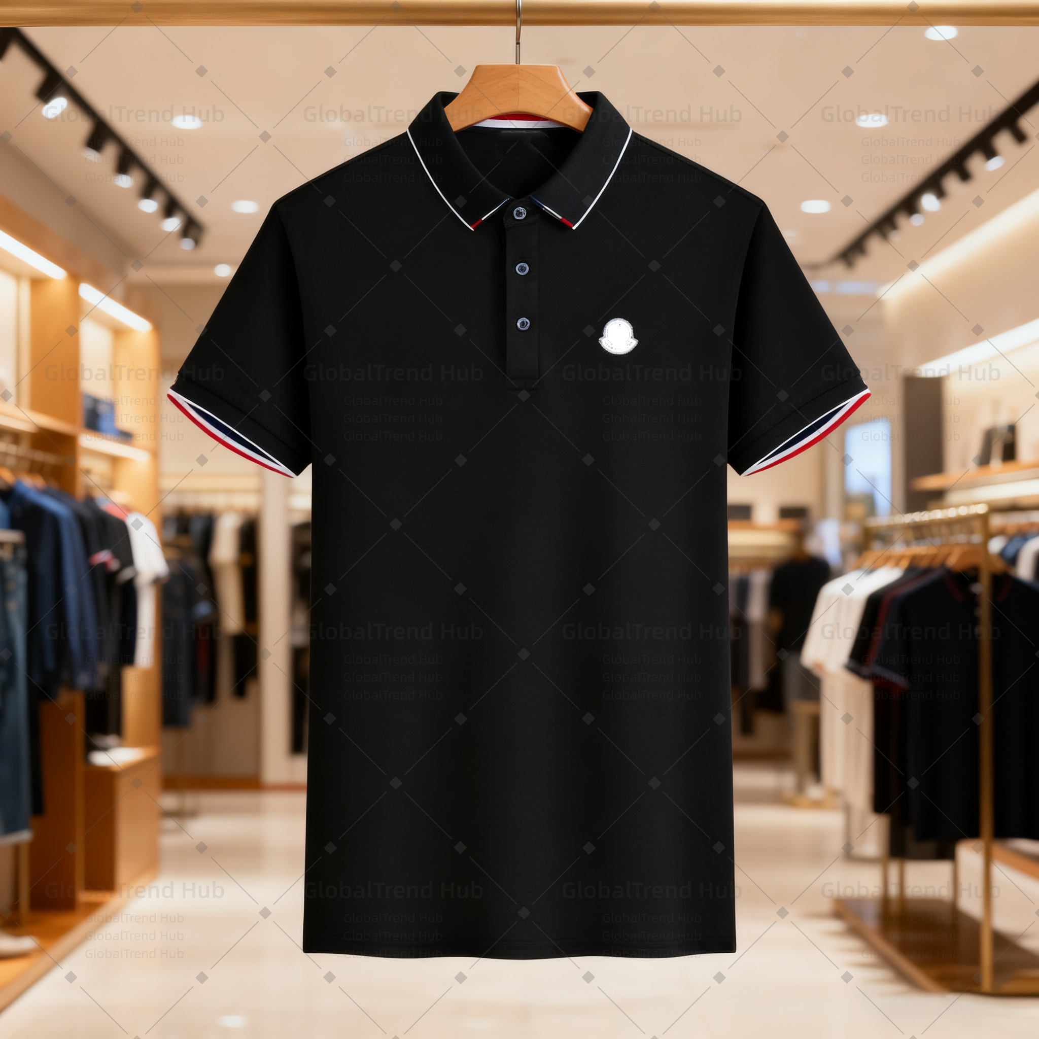 Designer polo designer T-shirts, fashionable, casual, and fitted with embroidery in multiple styles, are suitable for daily outings and casual commutes. 12 colors