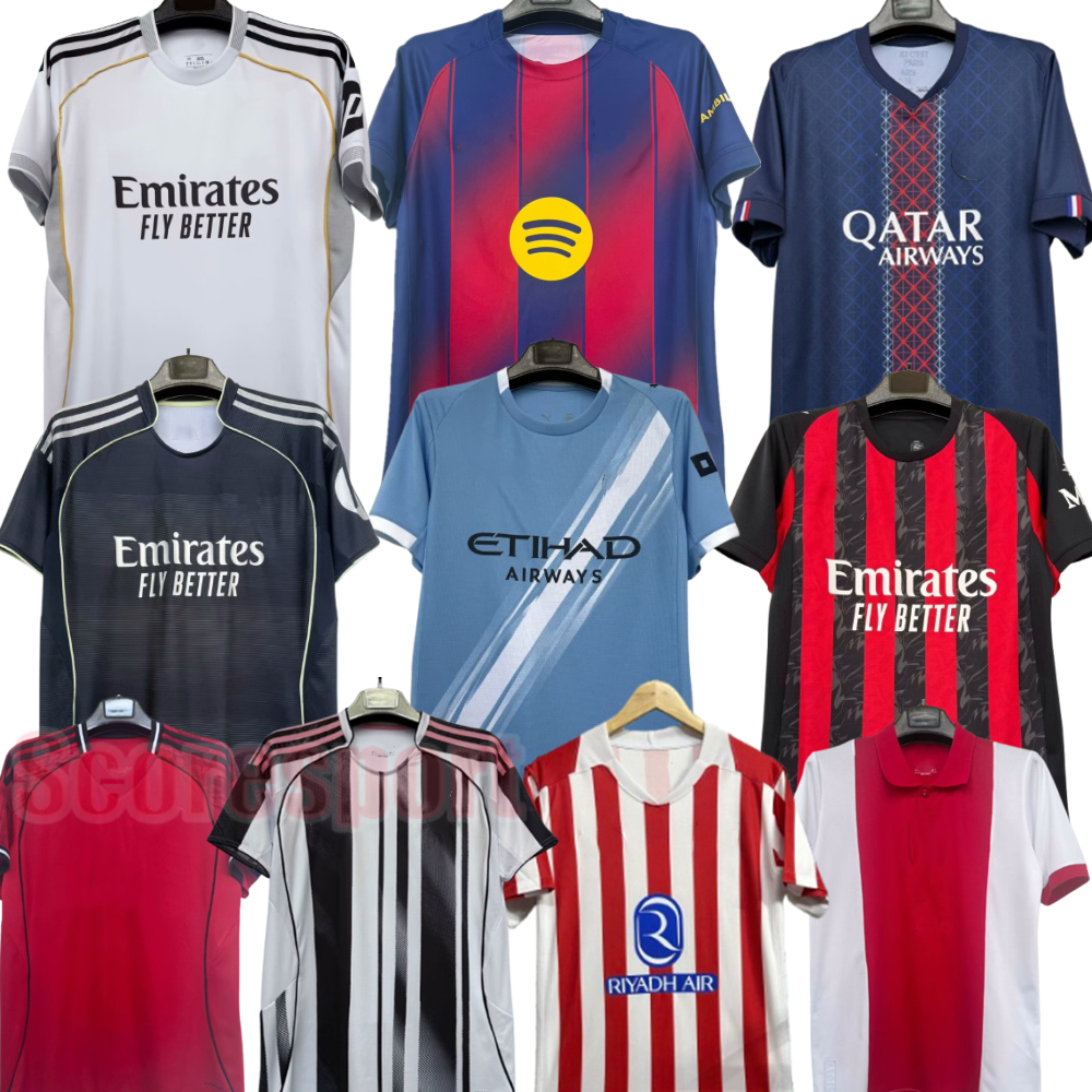 25 26 Soccer Jerseys Home and Away MIlan MBAPPE Dembele Football Shirt Top Thai Quality Football kit 3XL 4XL