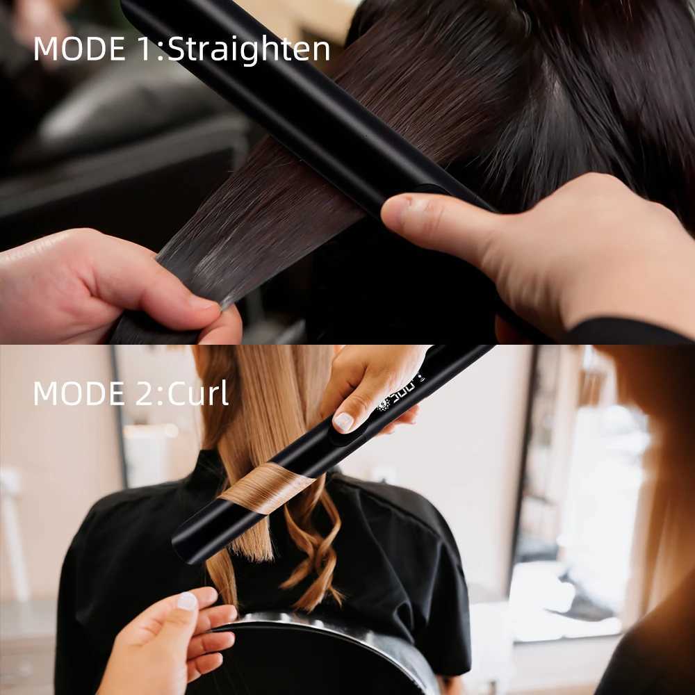 Plasma Hair Straightener Curler Keratin Treatment 260C 500F Hair Flat Irons For Frizzy Hair Recovers Damage 110-240VT251129