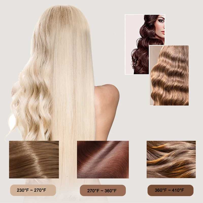 Portable 2 in 1 Hair Straightener Comb Flat Iron Hot Comb Ceramic Negative Ion Hair Straightener Brush for Home SalonT251129