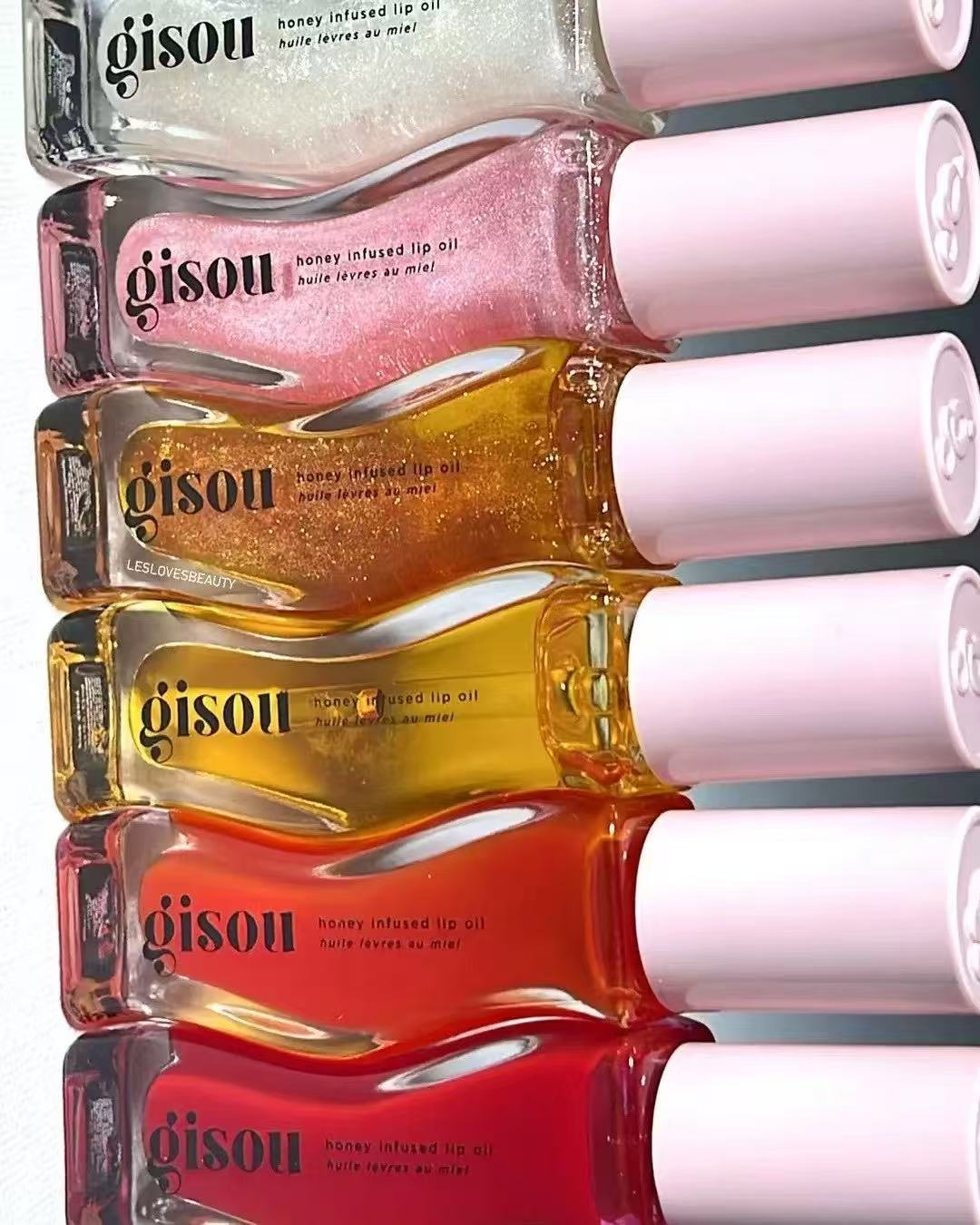 2025 New Gloss Gisou Moisturizing whatmelon sugar Mango Passion Punch Liquid Lipstick Honey Color 8ml Long Lasting Lip Glaze free shipping