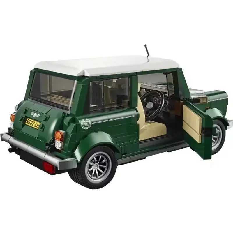MOC MINI Classic Green CAR Model Building Blocks Bricks Automobile Vehicle Birthday Christmas Toys Gift Compatible 10242 J251129