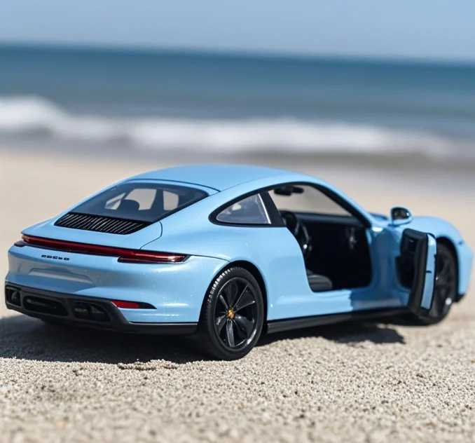 1/36 Alloy Diecast Porsche Taycan Sport Car Model Toy Doors Opend Pull Back Vehicle Model Car for Boys Gifts Collection J251129