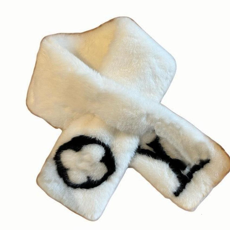 High Scarf Women Winter Warm Scarves Designer Quality Rabbit Fur Material Soft Comfortable Scarf Letter Classic Fashion Outdoor Trend Wear Scarf Christmas Gift