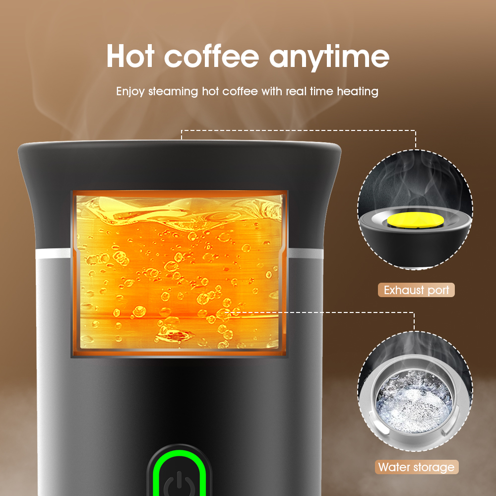 KF-JN-02 Plus Coffee Makers 3-in-1 portable coffee capsule for outdoor portable mini coffee machine espresso by sea shipping