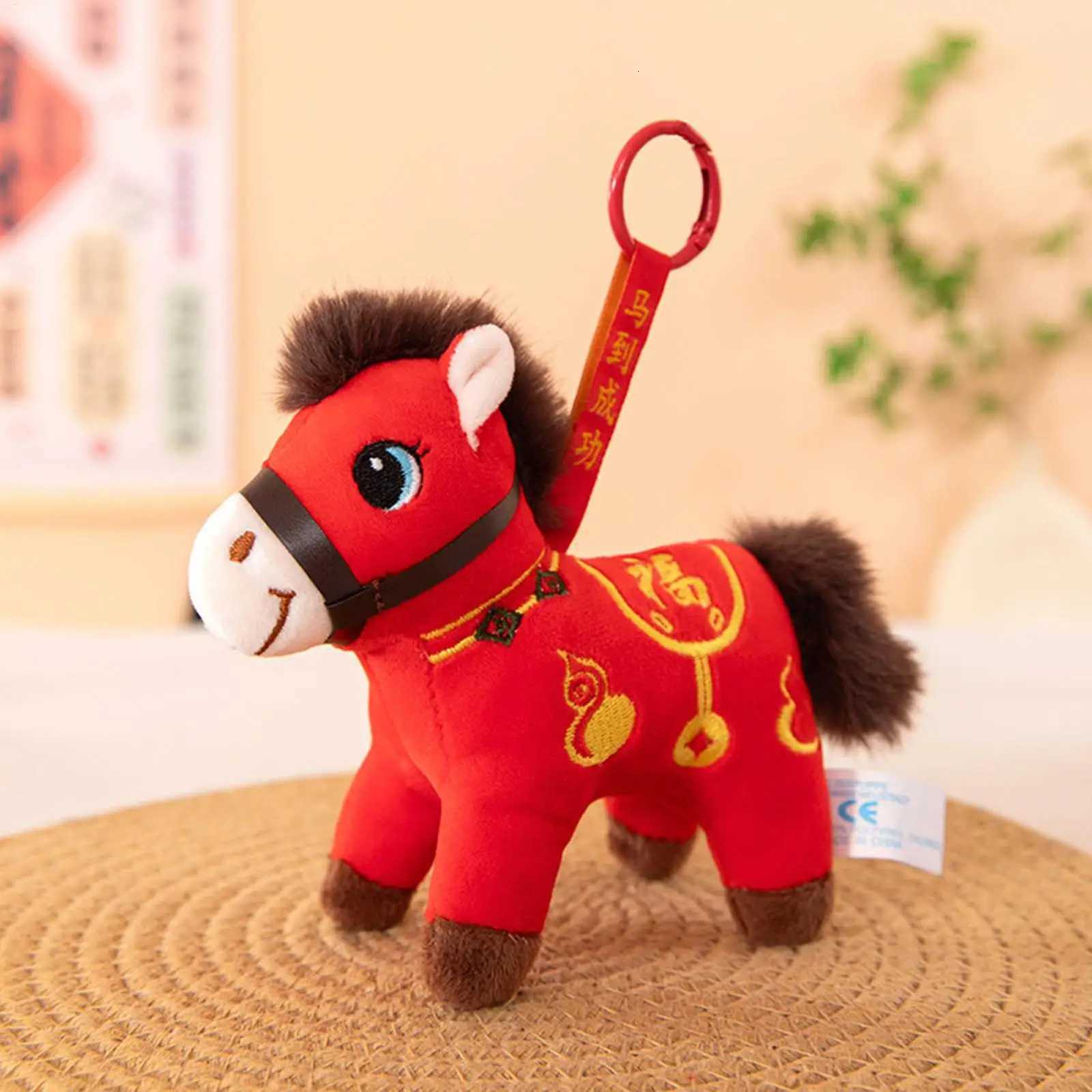 Chinese New Year Horse Doll Chinese Cute Home Decors Plush Horse Toys For Cars Bags Shop Window Home School Offices Cafes Y251129