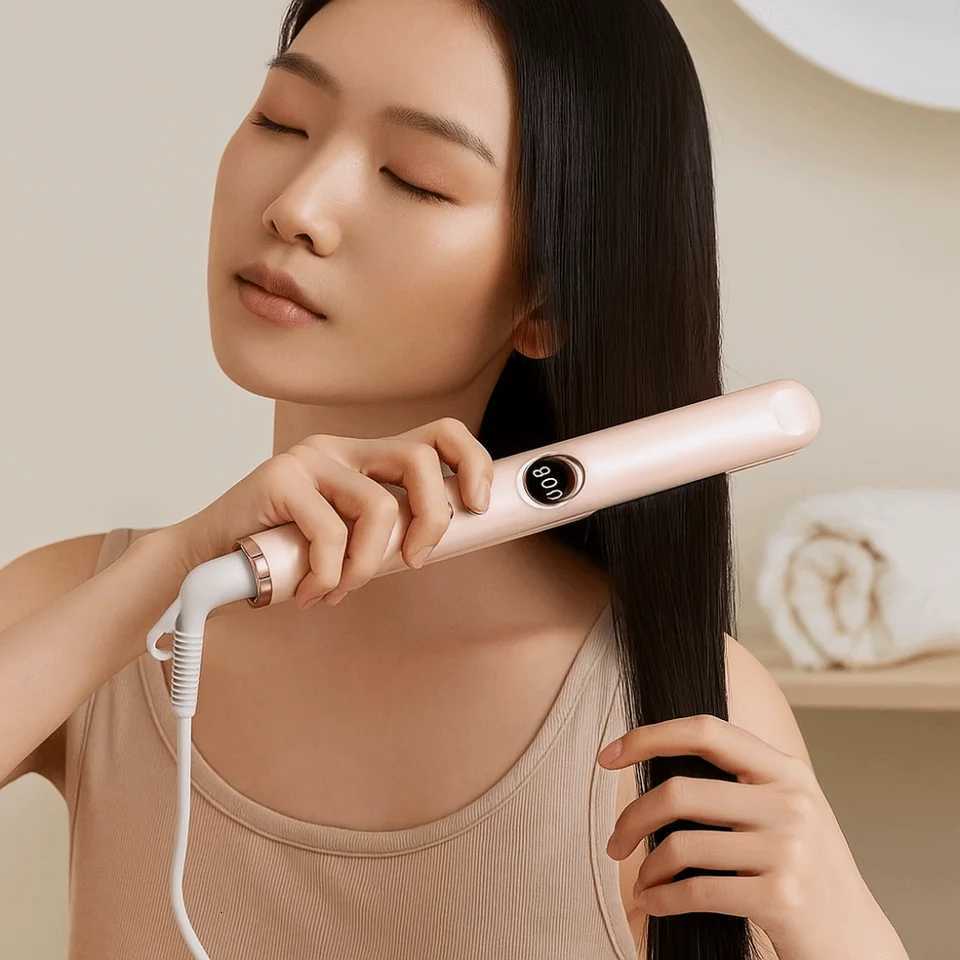 Ceramic Plates Negative Ion Straightener Quick Heating Damage Free Straightening Board Clamp Dual UseT251129