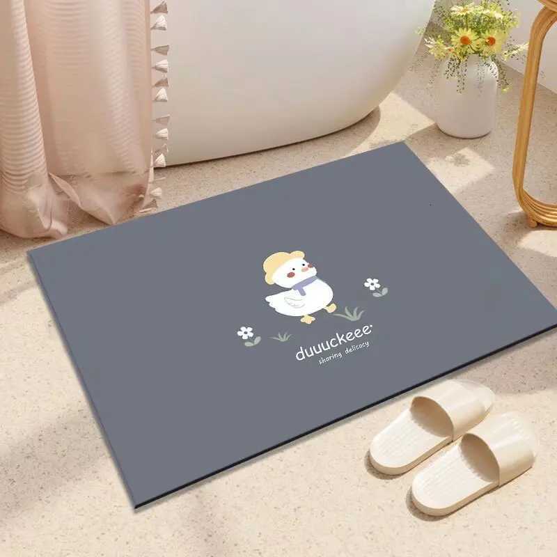 Toilet Floor Mat Diat d Cartoon Absorbent Mat Bathro Door Non-slip Foot Mat Bathro Toilet Carpet H251129