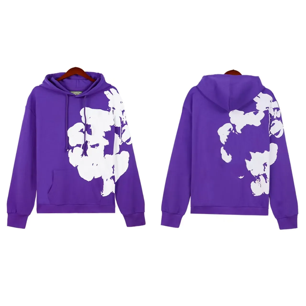 Men's the Cotton Wreath hoodies designer hoodie long sleeve hoodies white flower hoodie fashion hoodies designer men kapok print sweatshirt set hoodie hombre y2k