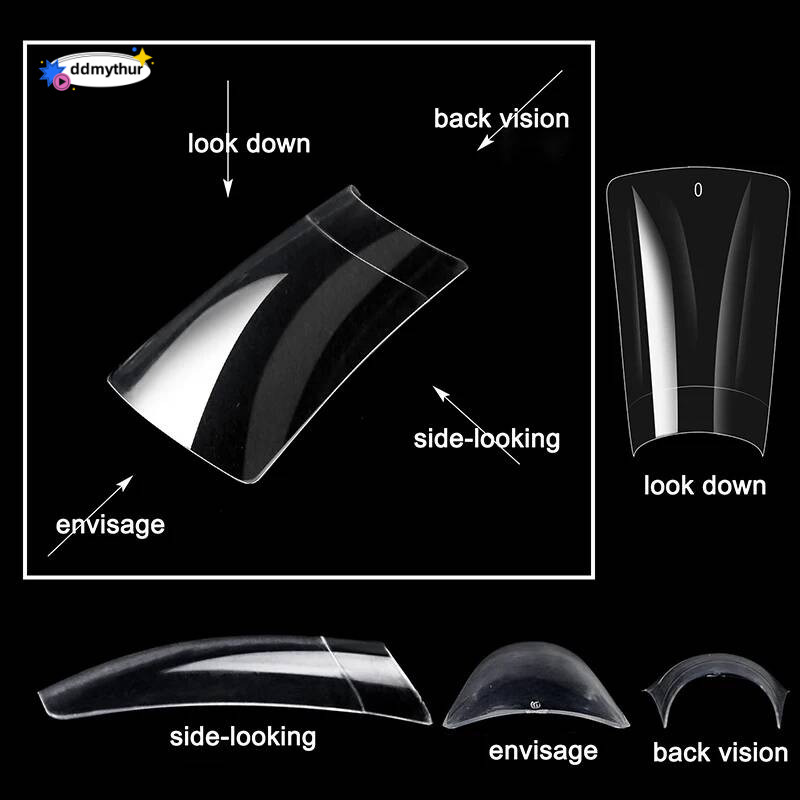 ddmythur Misscheering 500pcs/bag Duck Bill Nail Acrylic False Tips Press On Shaped Fake Nails With Gel DIY Manicure Tools ddmythur