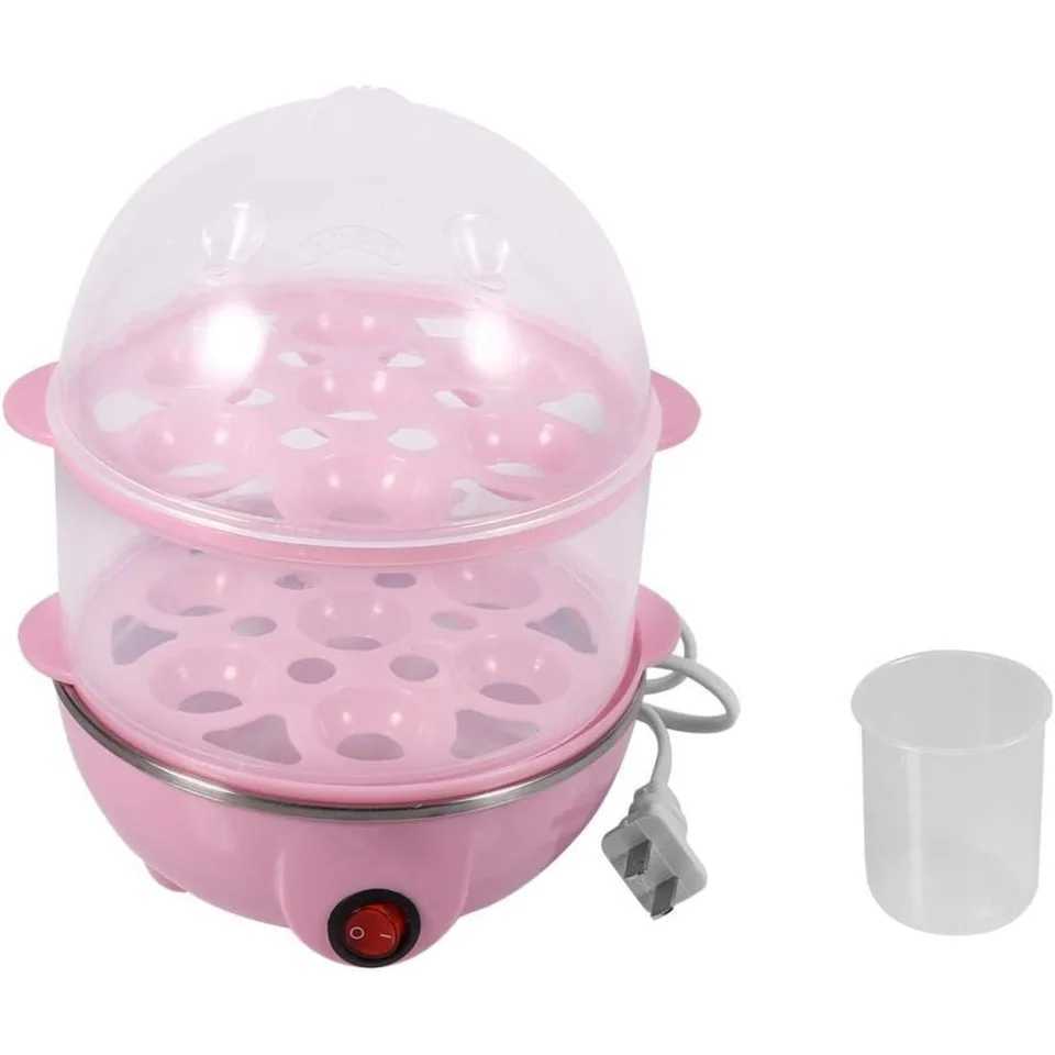 Egg CookerMulti-functional Double-Layer Egg-Maker PoacherQuickly Makes 14 Eggsfor Hard Boiled Eggs Poached Eggs Omelets C251129