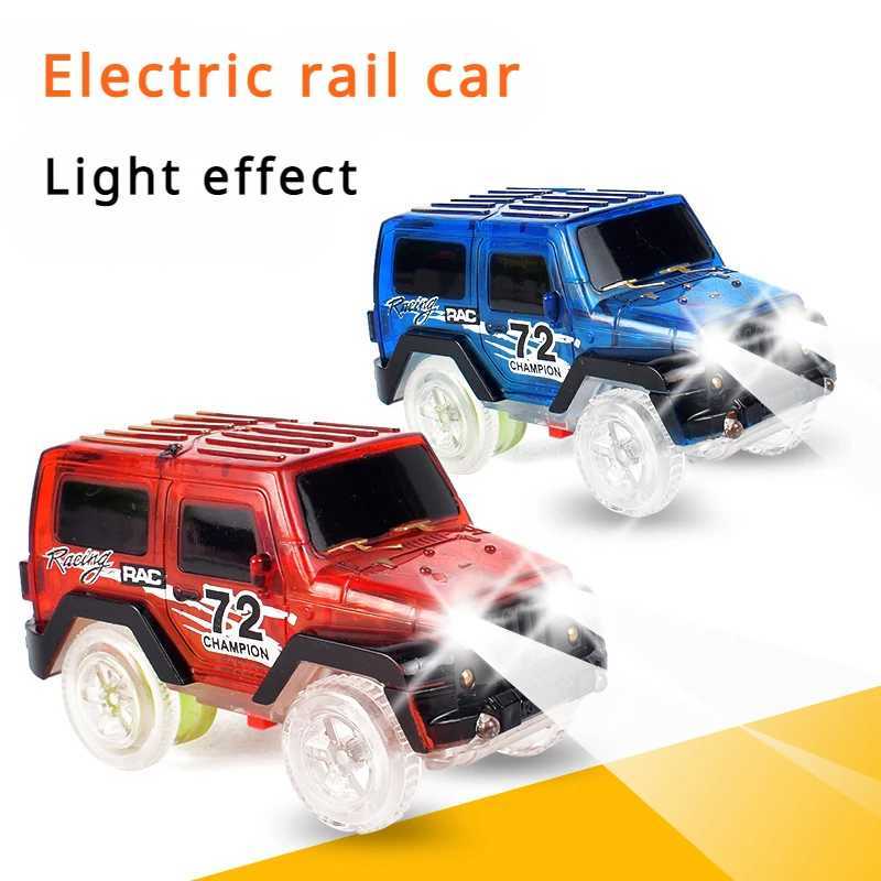 Electric Flash Light High-Speed DIY Assembly Rail Car Childrens Educational Toys J251129